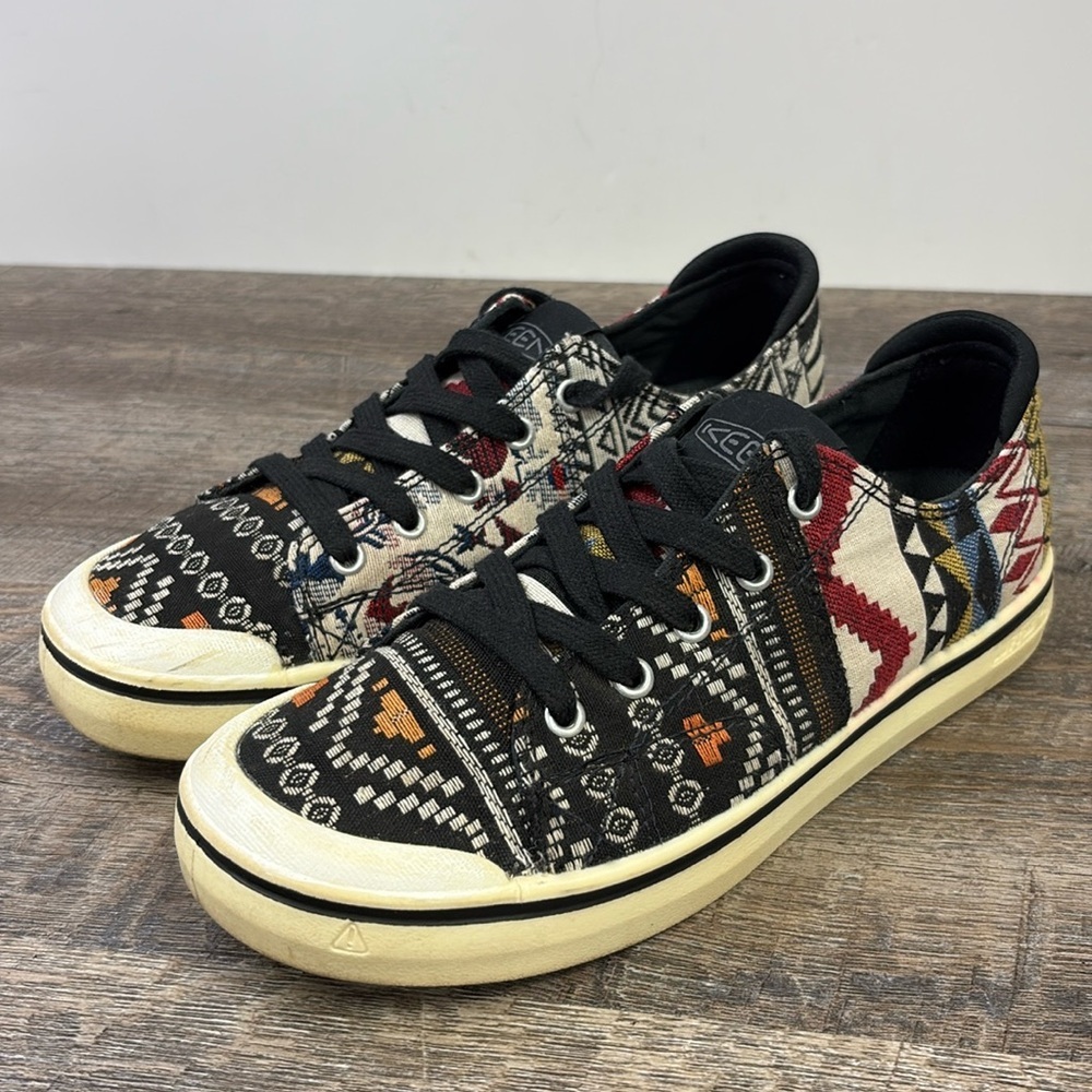 KEEN Women's Elsa 5 Multicolored Casual Comfortable Lace-Up Sneaker 8.5